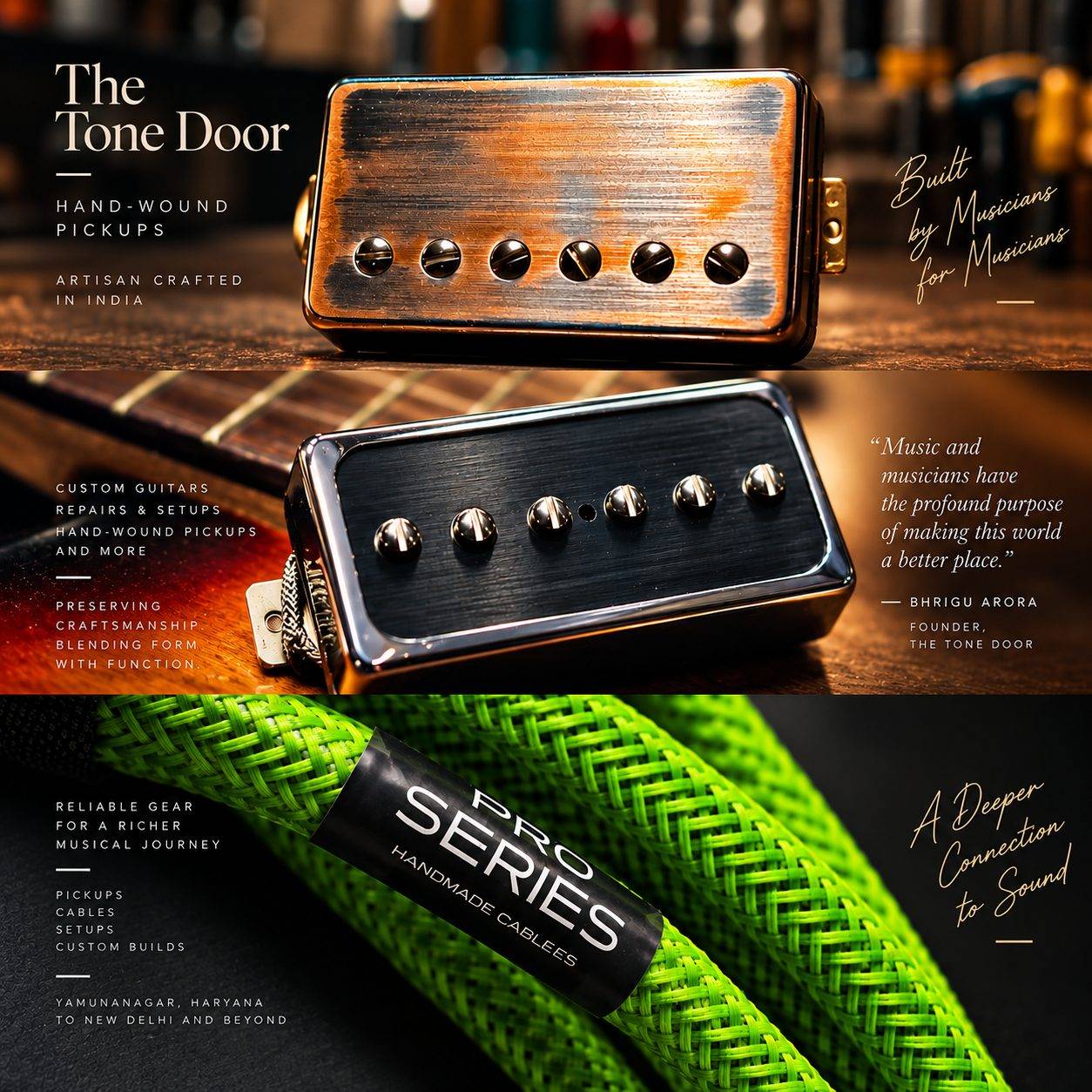 The Tone Door  -  hand-wound pickups and Pro Series cables