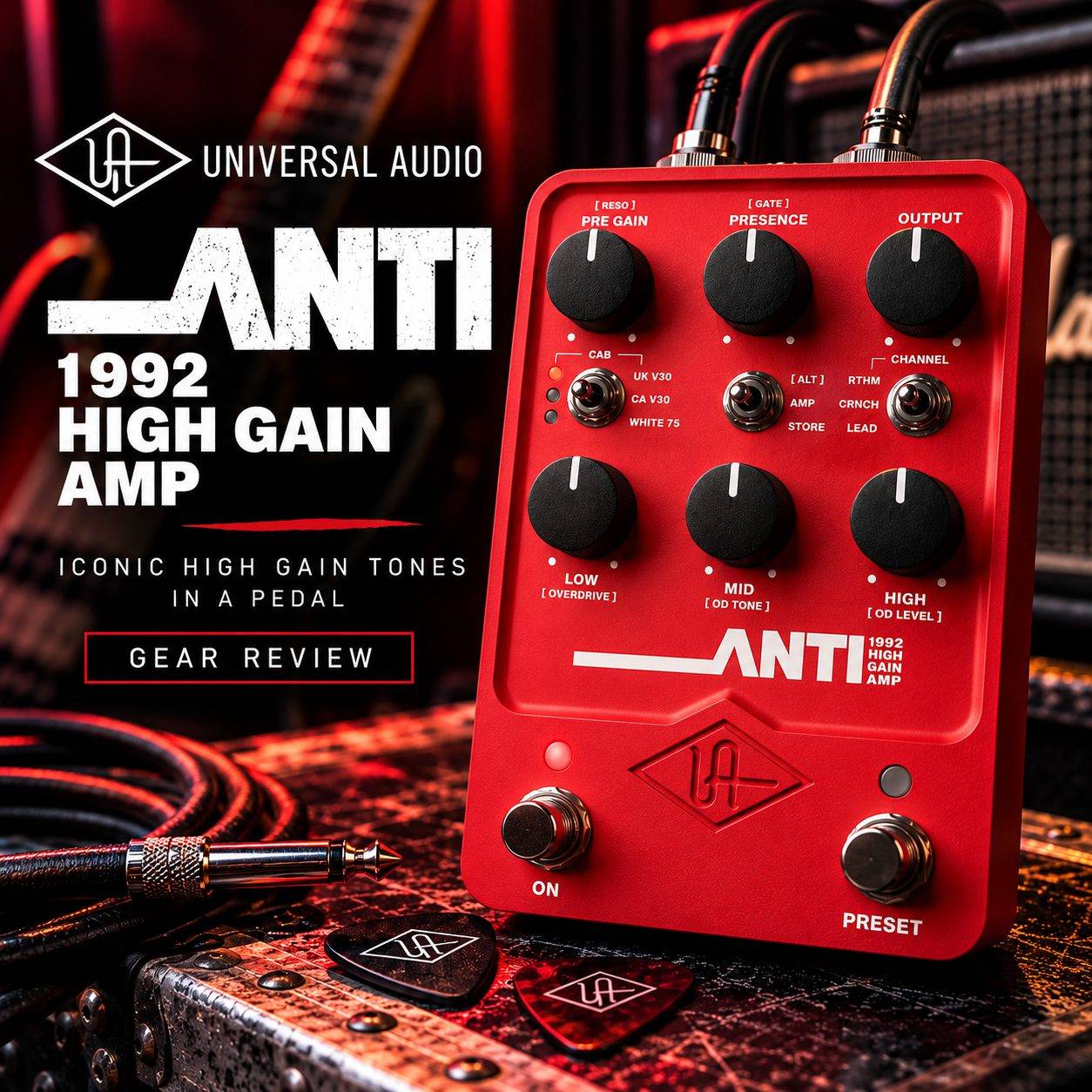Universal Audio Anti 1992 High Gain Amp pedal