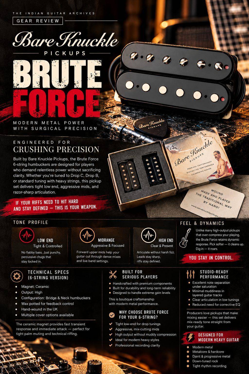 Bare Knuckle Brute Force gear review infographic