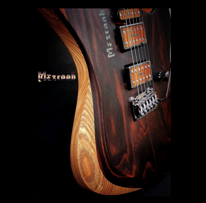 Mezraab guitar body close-up