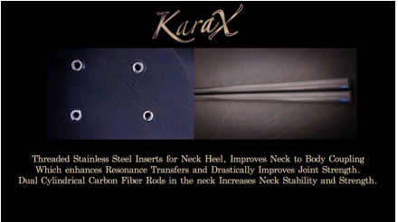 Mezraab Karax - neck heel inserts and carbon rods