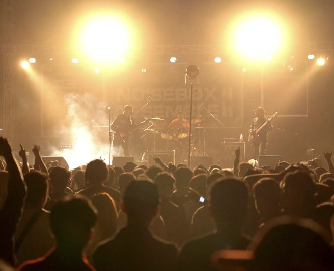 GODNDOG performing live to a crowd