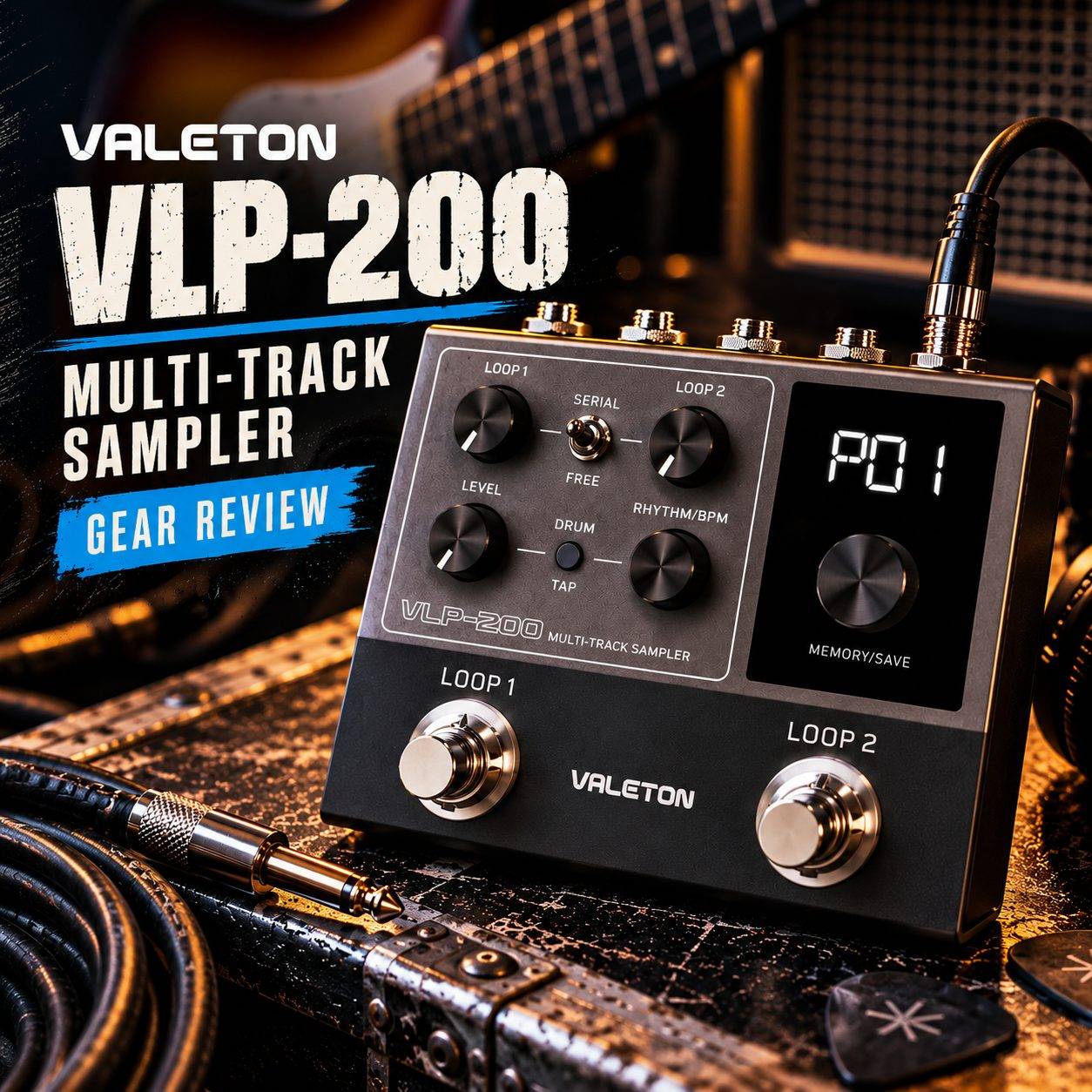 Valeton VLP 200 multi-track sampler and looper pedal